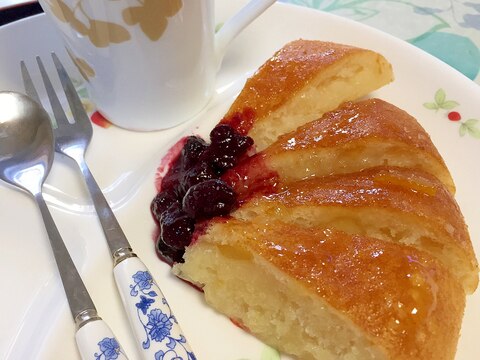 牛乳、卵不要！炊飯器でモチモチ☆柚子の焼き菓子